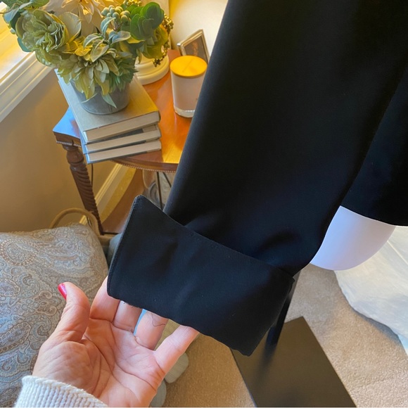Drama black 3 button blazer with turn back cuffs. Size 8 - Picture 3 of 7